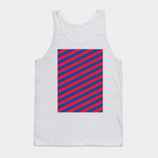 Crystal Palace Red and Blue Angled Stripes Tank Top